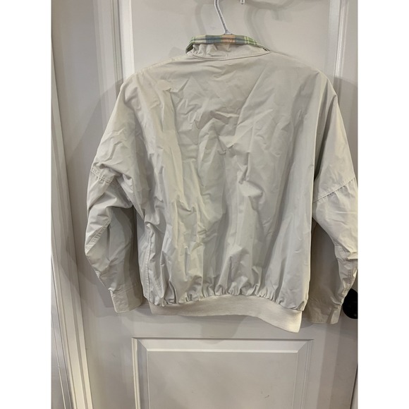Vintage HABAND FOR HER Jacket White PVC Rain Coat & Flannel Lined Size L - Picture 5 of 10